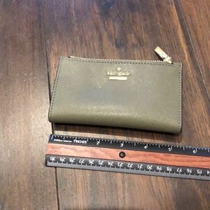 Kate Spade wallet. Olive green